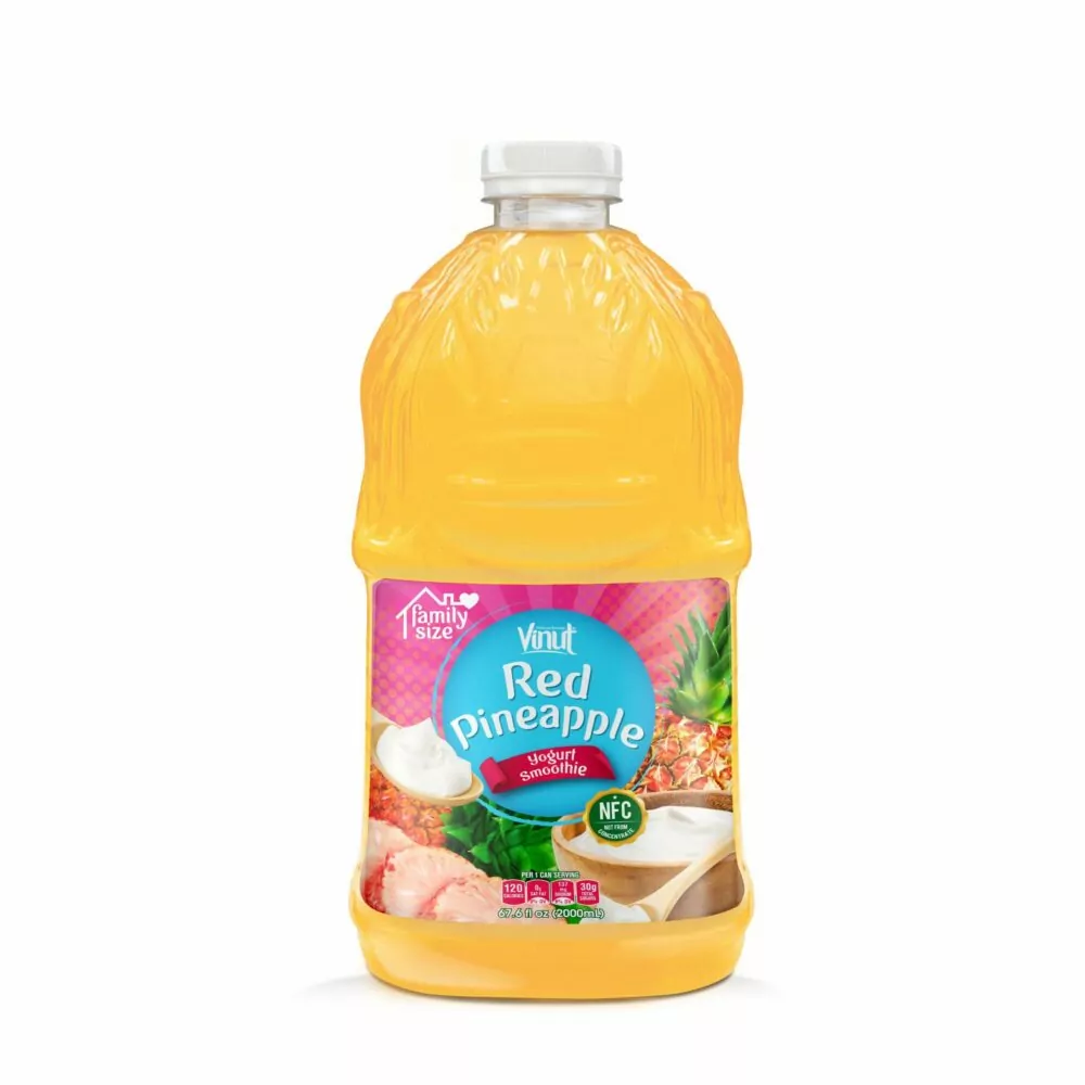 67.6 fl oz VINUT Red Pineapple Juice with Yogurt smoothie 1 scaled