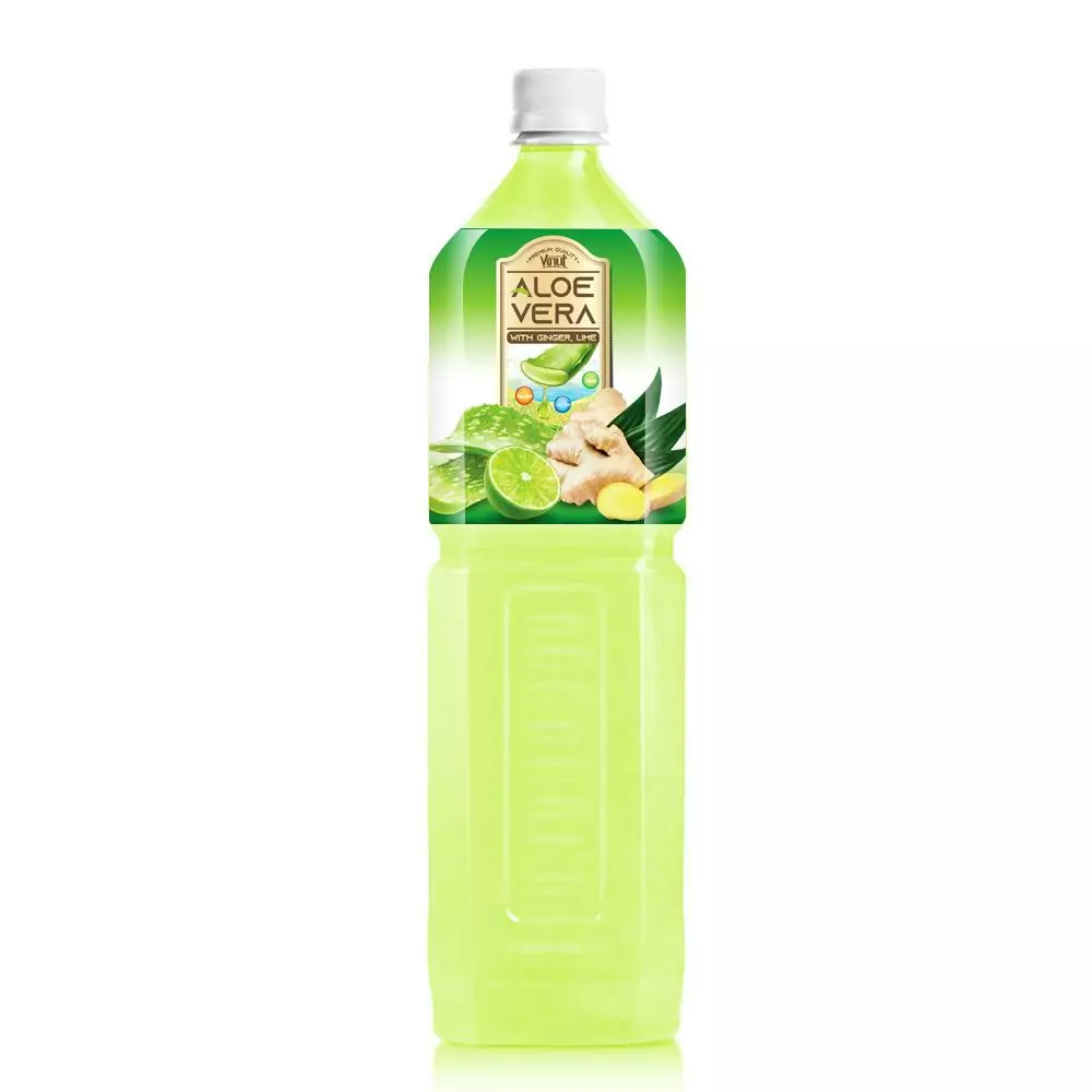 1.5L VINUT Bottle Aloe vera drink with ginger and lime