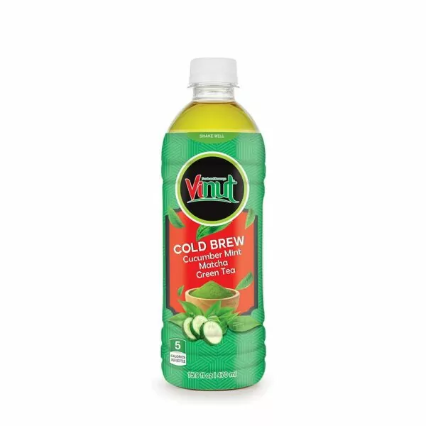 15.9 fl oz VINUT Bottle Cold Brew Cucumber Mint Matcha Plus Green Tea