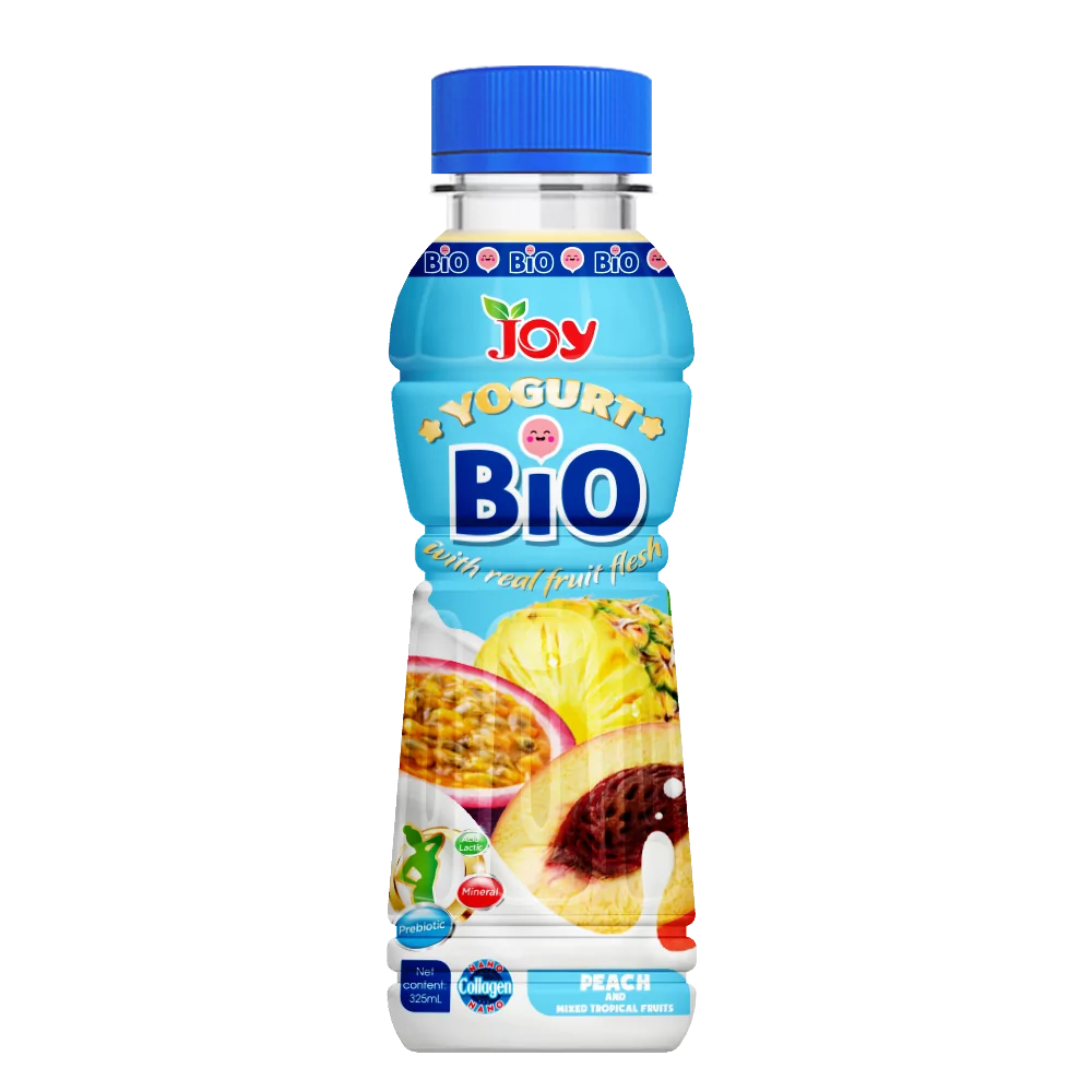250ml Bottle Yogurt with Peach Mixed Tropical fruit