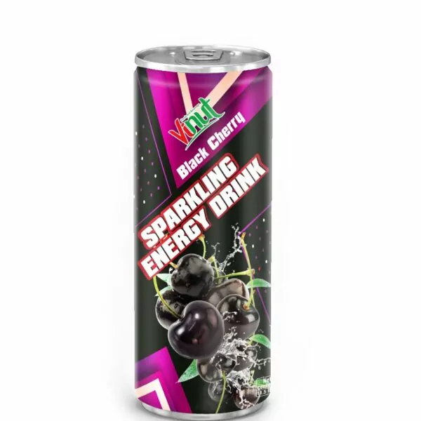 11.5 fl oz VINUT Sparkling Black Cherry Healthy Energy Drink