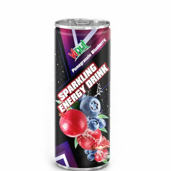 11.5 fl oz VINUT Sparkling Pomegranate Blueberry Healthy Energy Drink