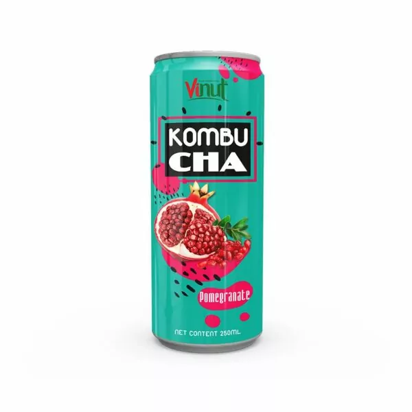 250ml VINUT Canned Kombucha tea with Pomegranate