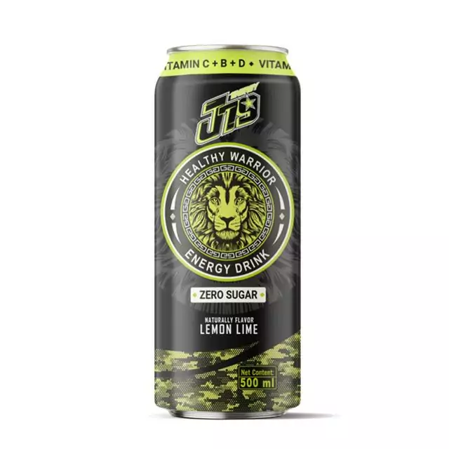 500ml VINUT Lemon lime Energy drink zero sugar