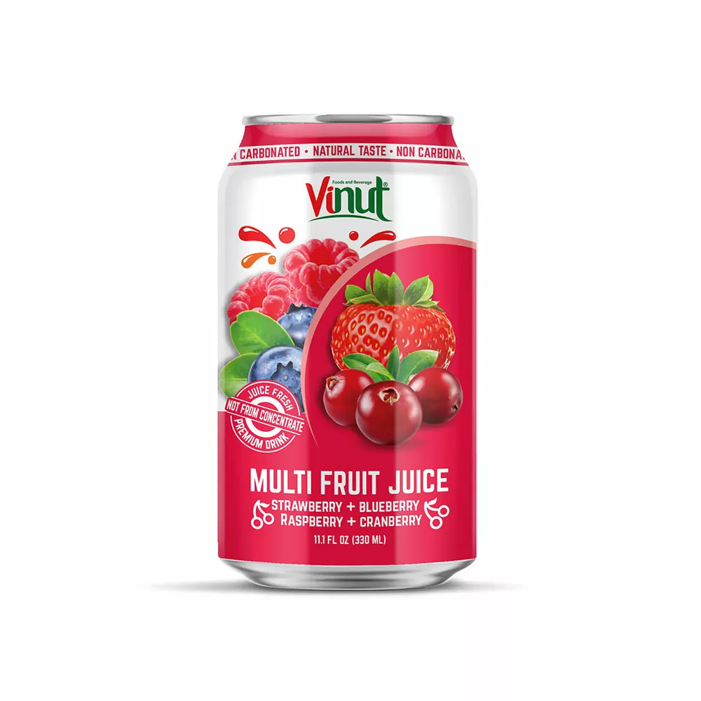 330ml VINUT Fresh Premium Multi Fruit Juice Drink Strawberry Blueberry Rasperry Cranberry