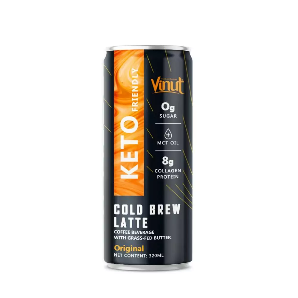 320ml VINUT Cold Brew Latte Original Coffee Beverage 1