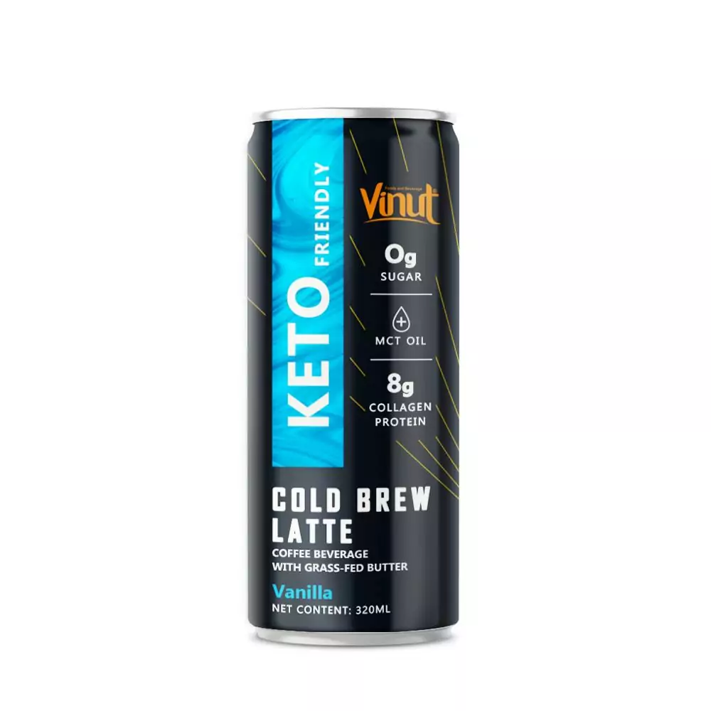 320ml VINUT Cold Brew Vanilla Coffee Beverage 1
