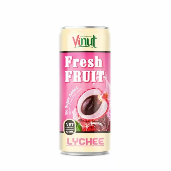 320ml VINUT Fresh Lychee Juice No Sugar Added