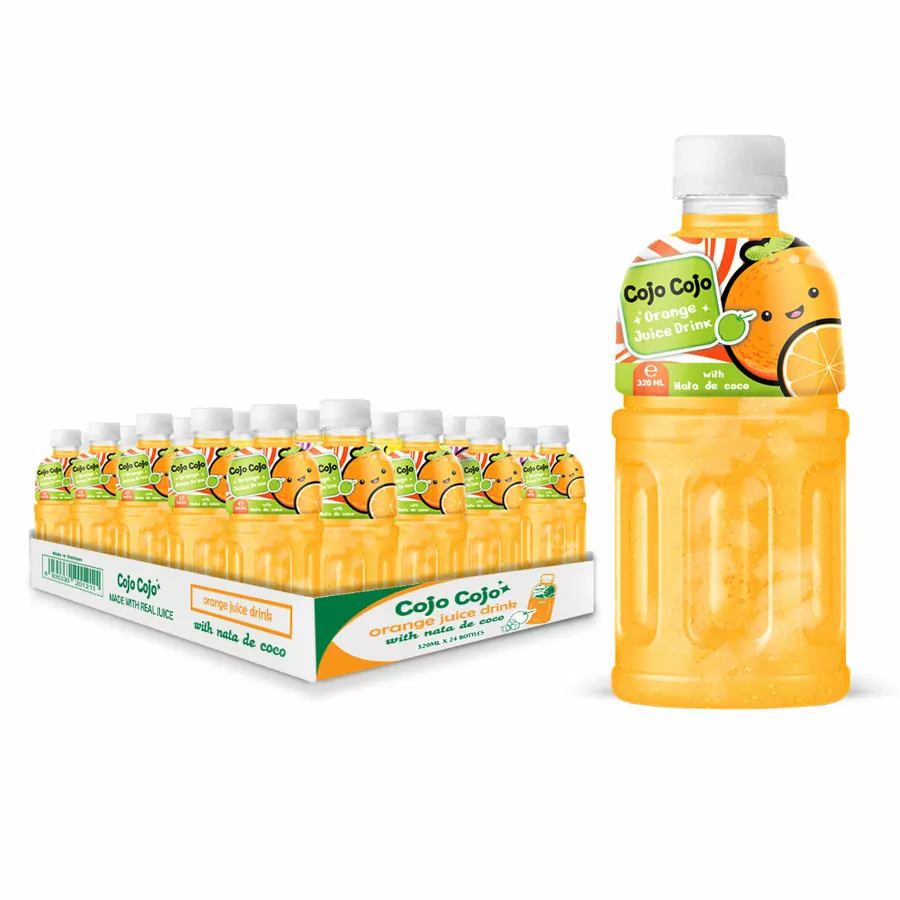 320ml x24 Cojo Cojo Orange Juice with Nata de coco