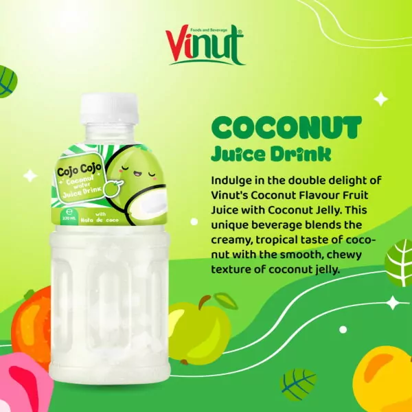 320ml Cojo Cojo Coconut water with Nata De Coco