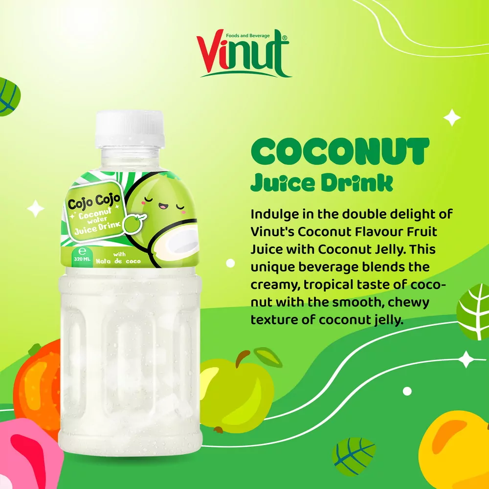 320ml Cojo Cojo Coconut water with Nata De Coco