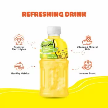 320ml Cojo Cojo Mango Juice Drink with Nata De Coco