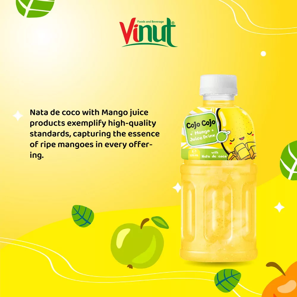 320ml Cojo Cojo Mango Juice Drink with Nata De Coco