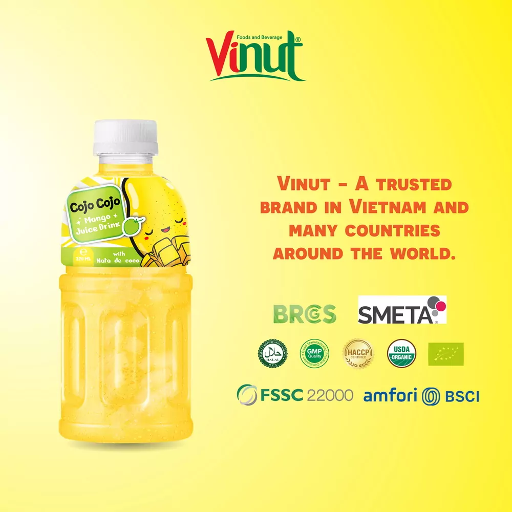320ml Cojo Cojo Mango Juice Drink with Nata De Coco