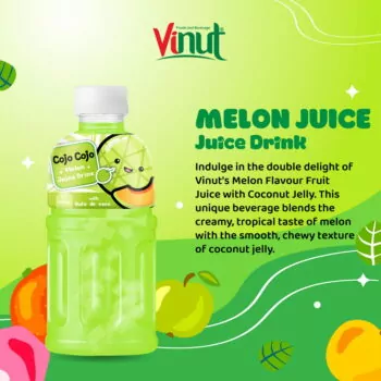 320ml Cojo Cojo Melon Juice Drink with Nata De Coco