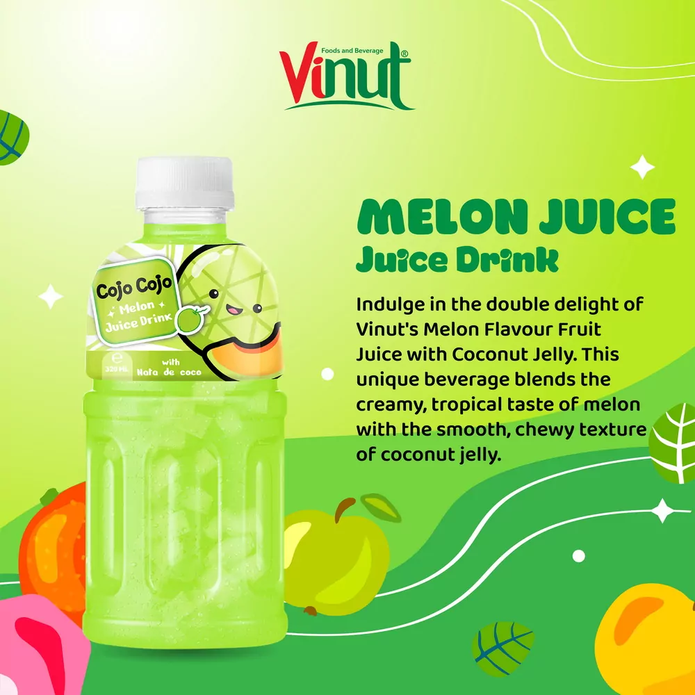 320ml Cojo Cojo Melon Juice Drink with Nata De Coco
