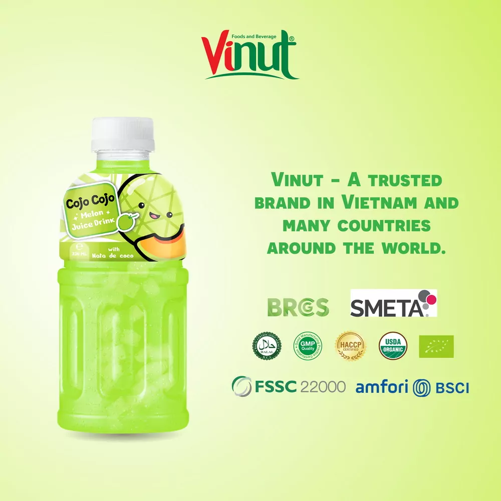 320ml Cojo Cojo Melon Juice Drink with Nata De Coco
