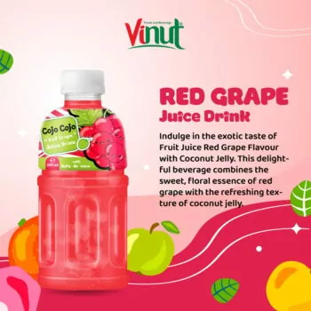 320ml Cojo Cojo Red Grape with Nata de coco