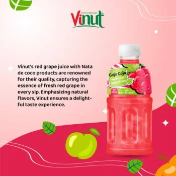 320ml Cojo Cojo Red Grape with Nata de coco