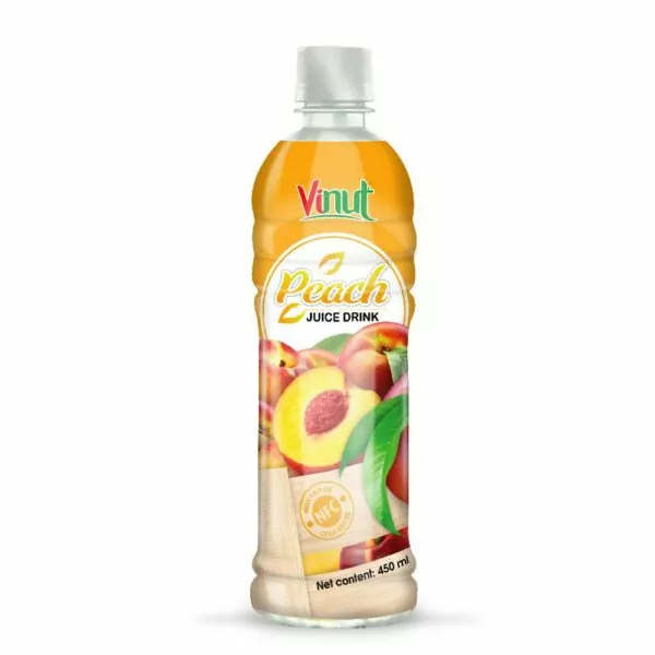 450ml VINUT Bottle NFC Peach Juice Drink