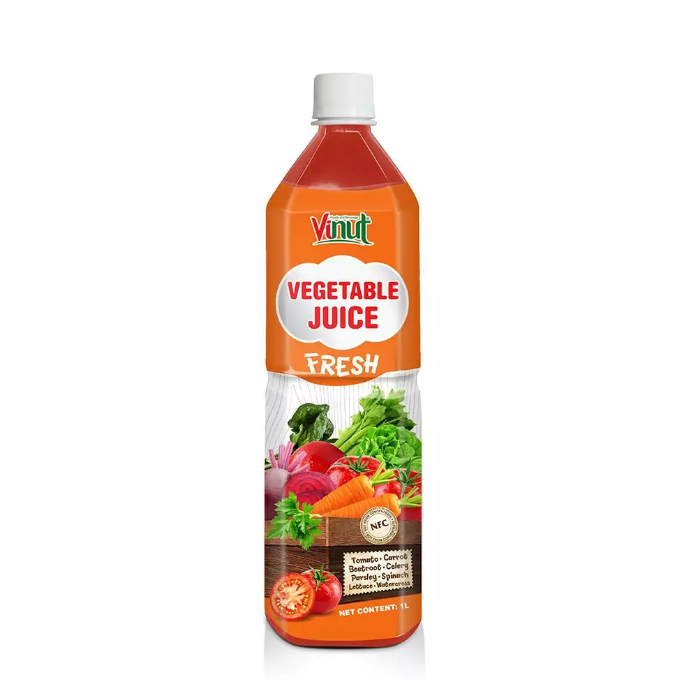 1000ml VINUT Fresh Vegetable Juice Drink Tomatoes Carrots Celery Beets Parsley Lettuce Watercress Spinach