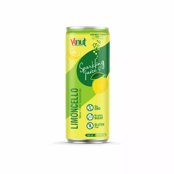 12 fl oz VINUT Unsweetened LimonCello Sparkling Water