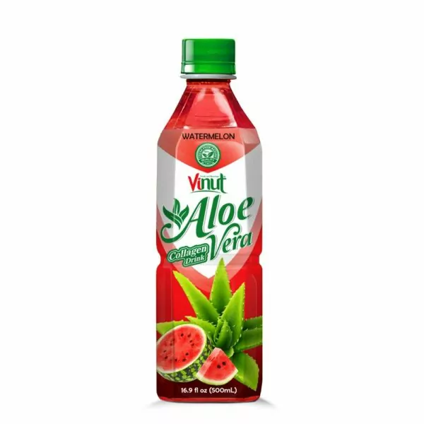 16.5 fl oz VINUT Aloe Vera Juice Drink with Watermelon Collagen