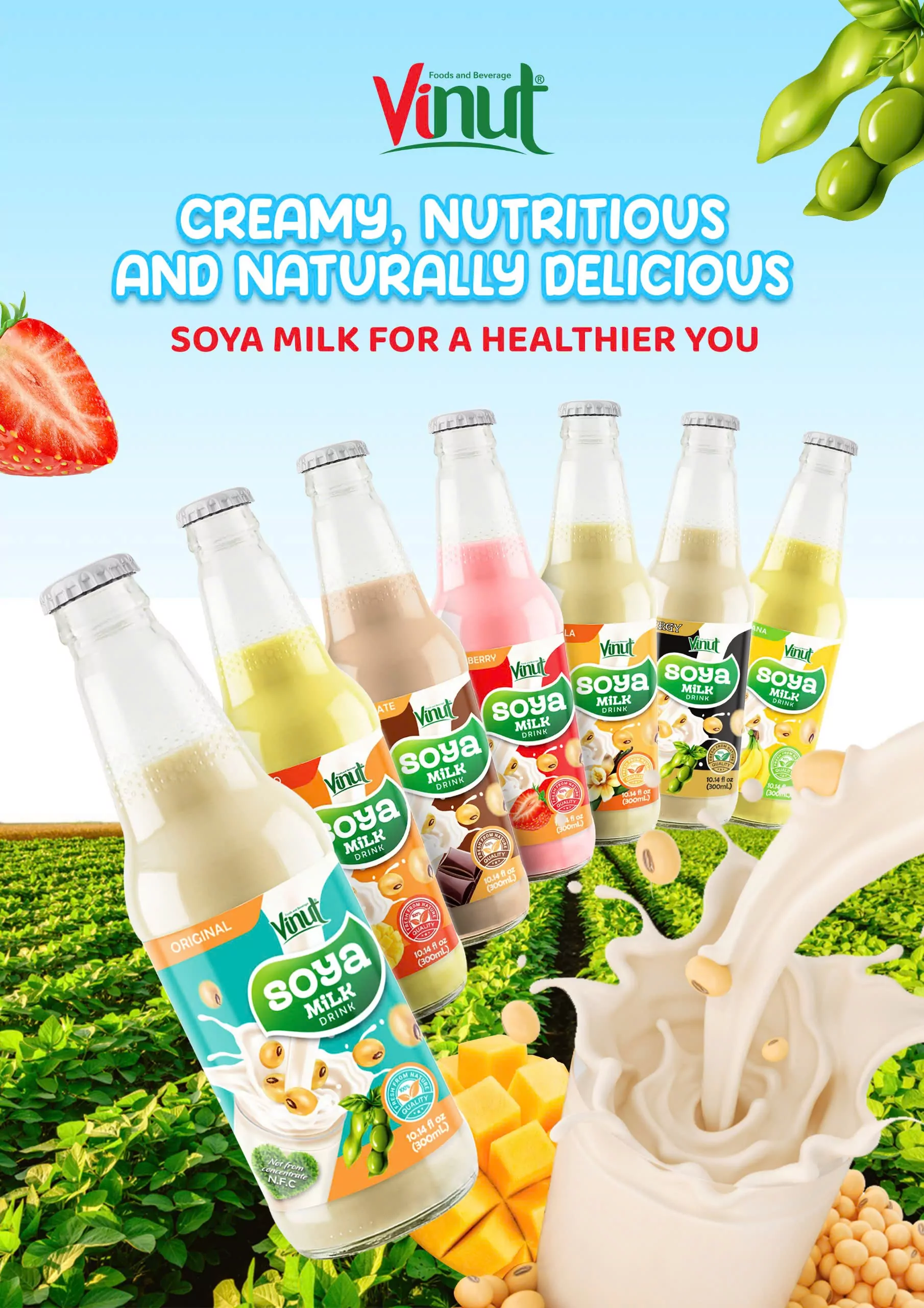z6083201580944_8e1f76c1ac06e95458671c61486727cb 10.14 fl oz VINUT Original Soya Milk Drink with Mango - Image 4