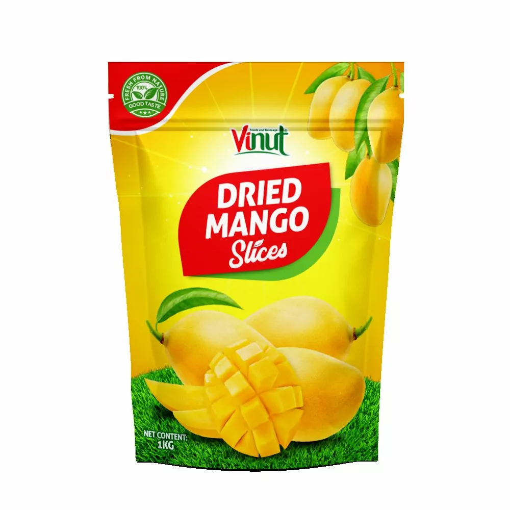 1KG VINUT Zipper bag packing Natural Dried Mango Slices