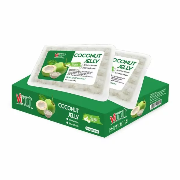 10Kg Coconut water Jelly with Sugar 6x6 Concentrate