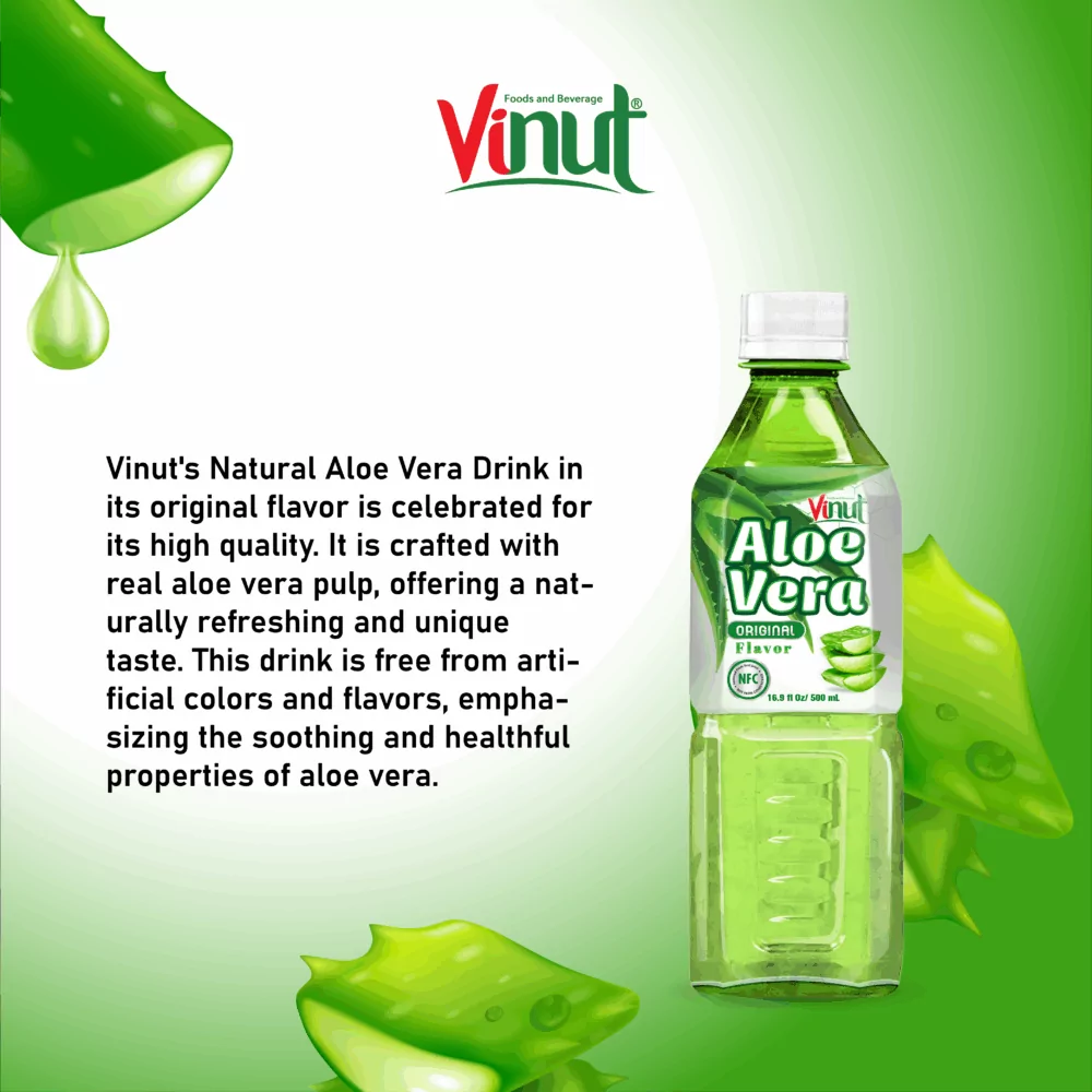 Aloe Vera Drink Original | 16.9 fl oz VINUT - Image 4
