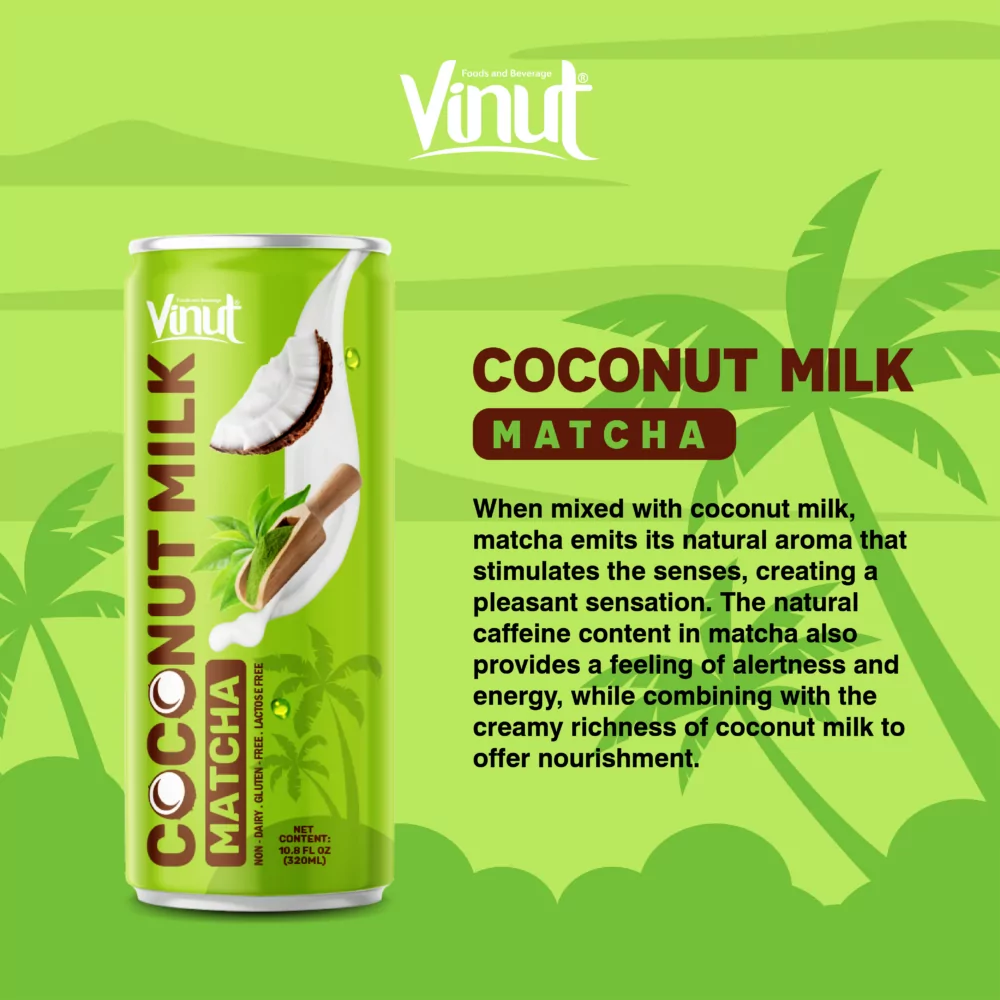 10.82 fl oz VINUT Coconut Milk with Matcha
