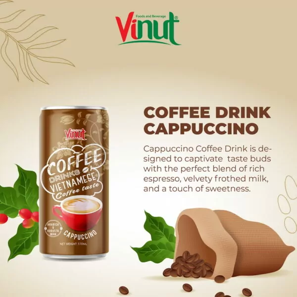 170ml VINUT Arabica & Robusta Coffee Cappuccino drink