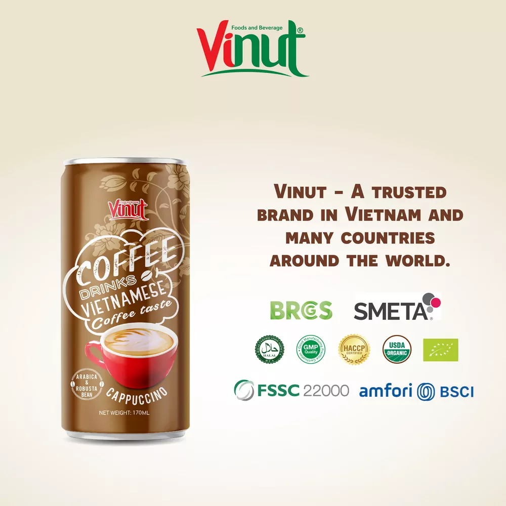 170ml VINUT Arabica & Robusta Coffee Cappuccino drink