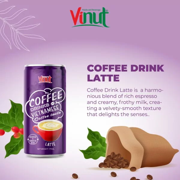 170ml VINUT Arabica & Robusta Coffee Latte drink
