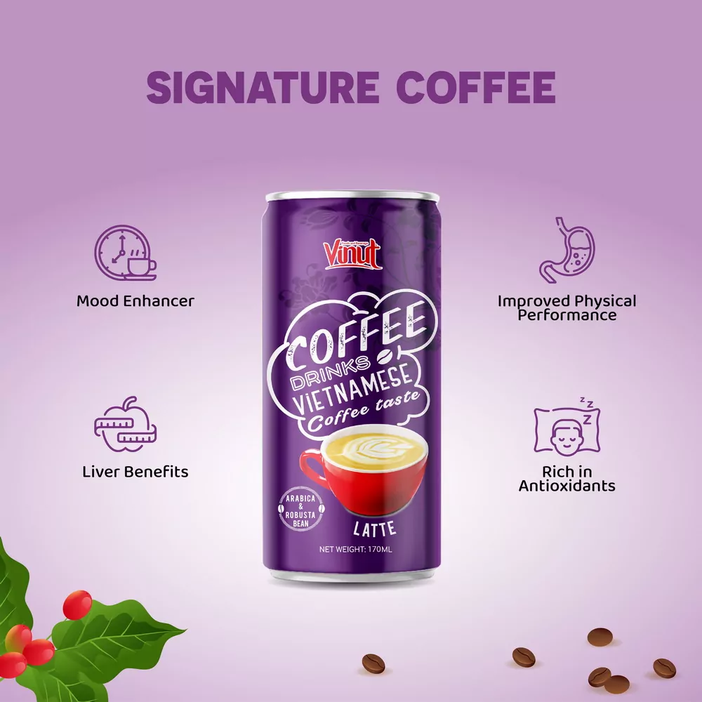 170ml VINUT Arabica & Robusta Coffee Latte drink