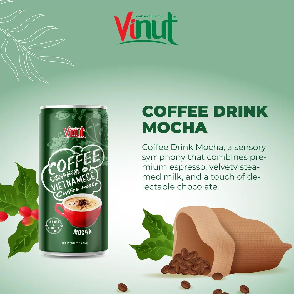 170ml VINUT Arabica & Robusta Can Coffee Mocha drink