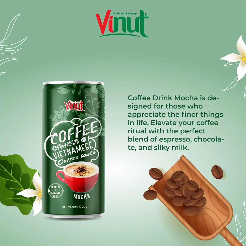 170ml VINUT Arabica & Robusta Can Coffee Mocha drink