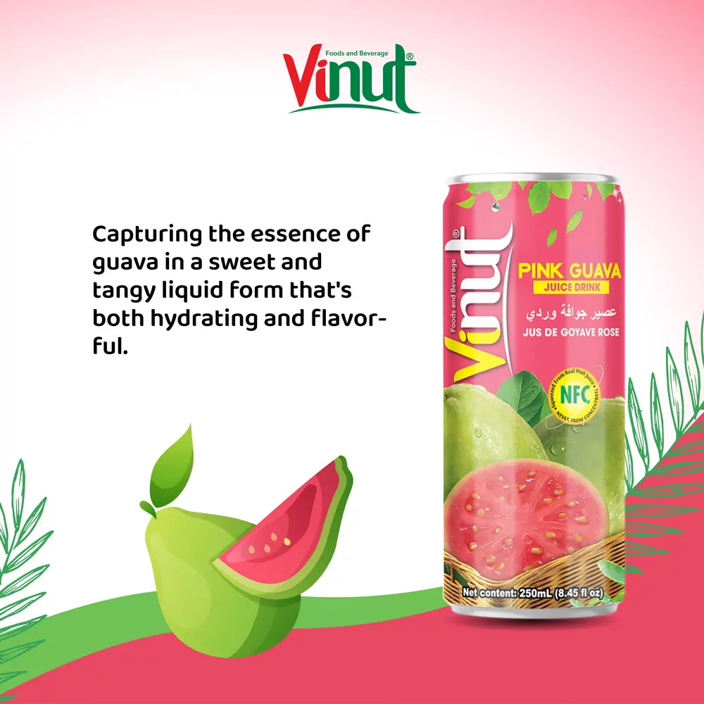 250ml Vinut Pink Guava Juice 30 juice 3