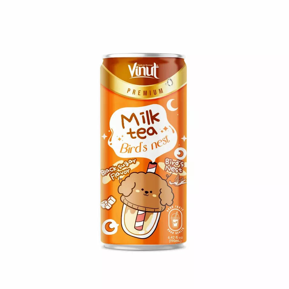 Black Sugar Milk Tea with Bird's Nest Premium - Can 6.42 fl oz -img-2