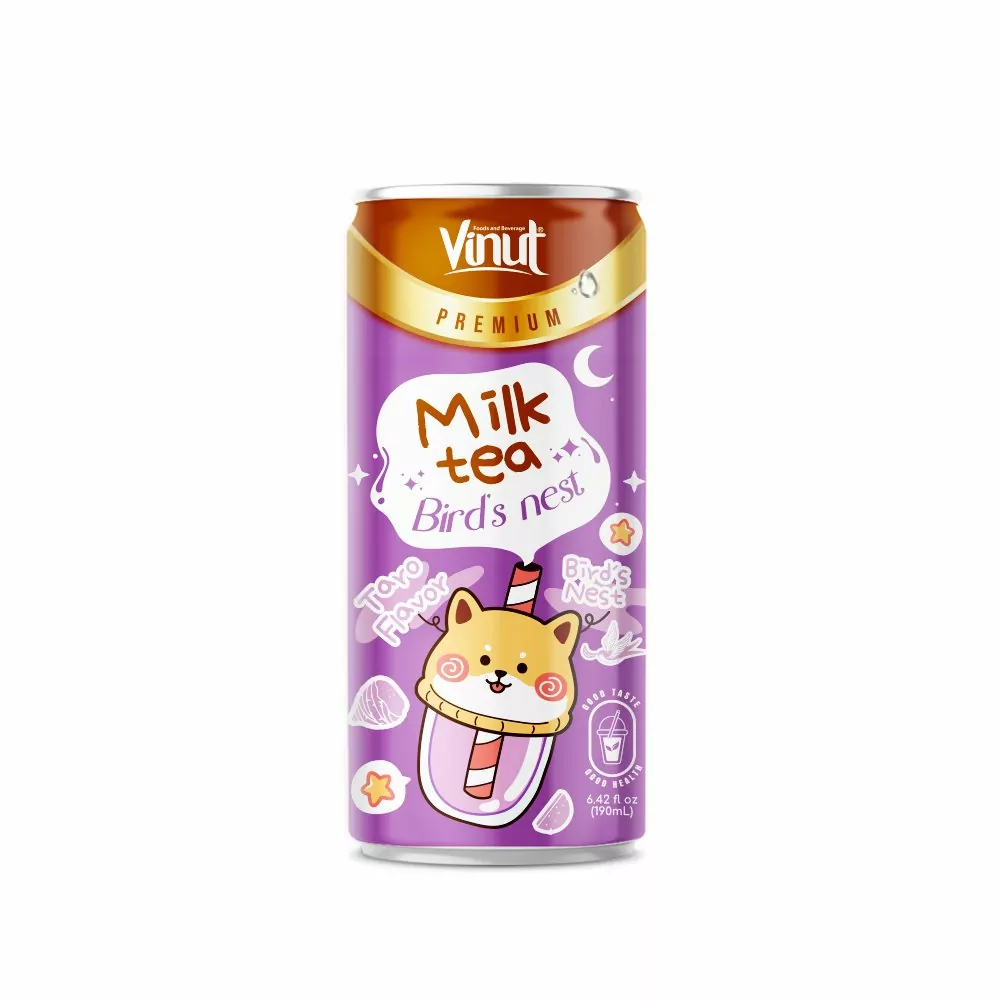 Taro Milk Tea with Bird's Nest milk tea birds nest taro flavor vinut 2022 post Milk Tea with Bird's Nest Taro Flavor Premium | Can 6.42 fl oz