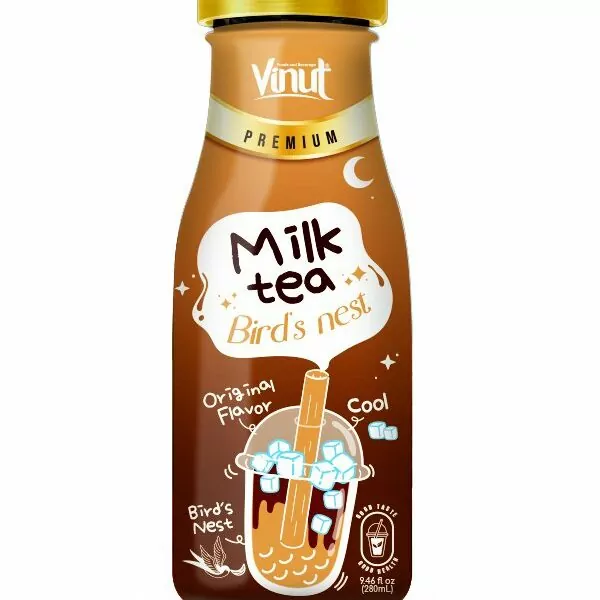 Original Milk Tea with Bird's Nest Premium Glass Bottles 9.46 fl oz img-1