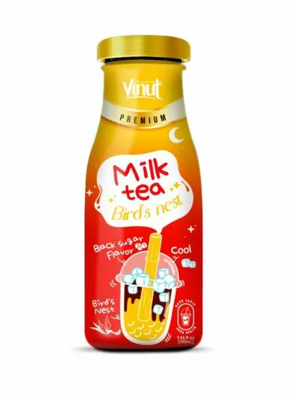Black Sugar Milk Tea with Bird's Nest Premium - glass bottles 9.46 fl oz -img-2