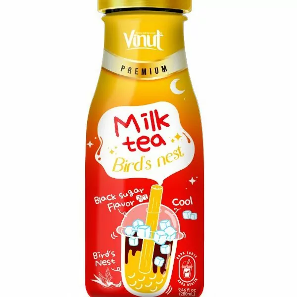 Black Sugar Milk Tea with Bird's Nest Premium - glass bottles 9.46 fl oz -img-2