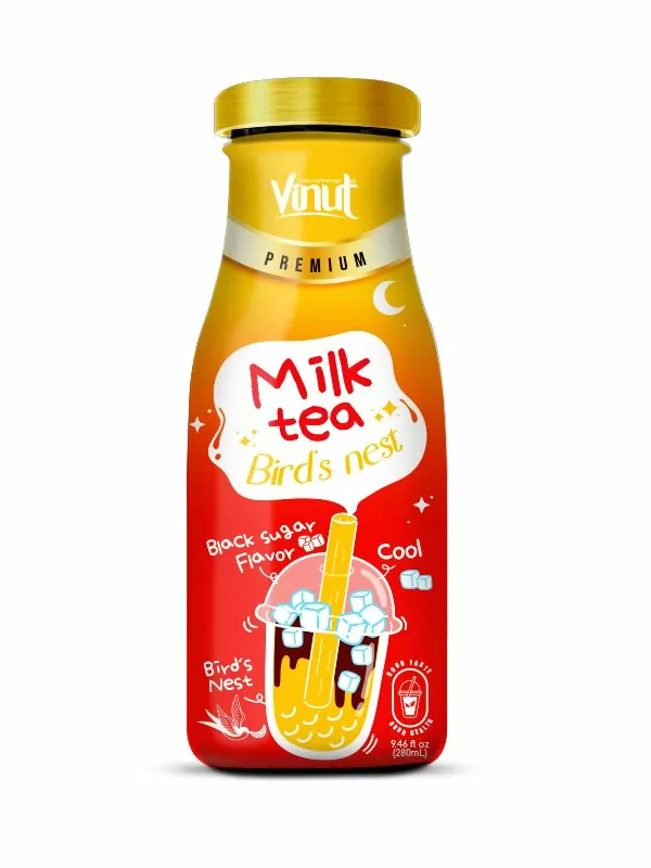 Black Sugar Milk Tea with Bird's Nest Premium - glass bottles 9.46 fl oz -img-2