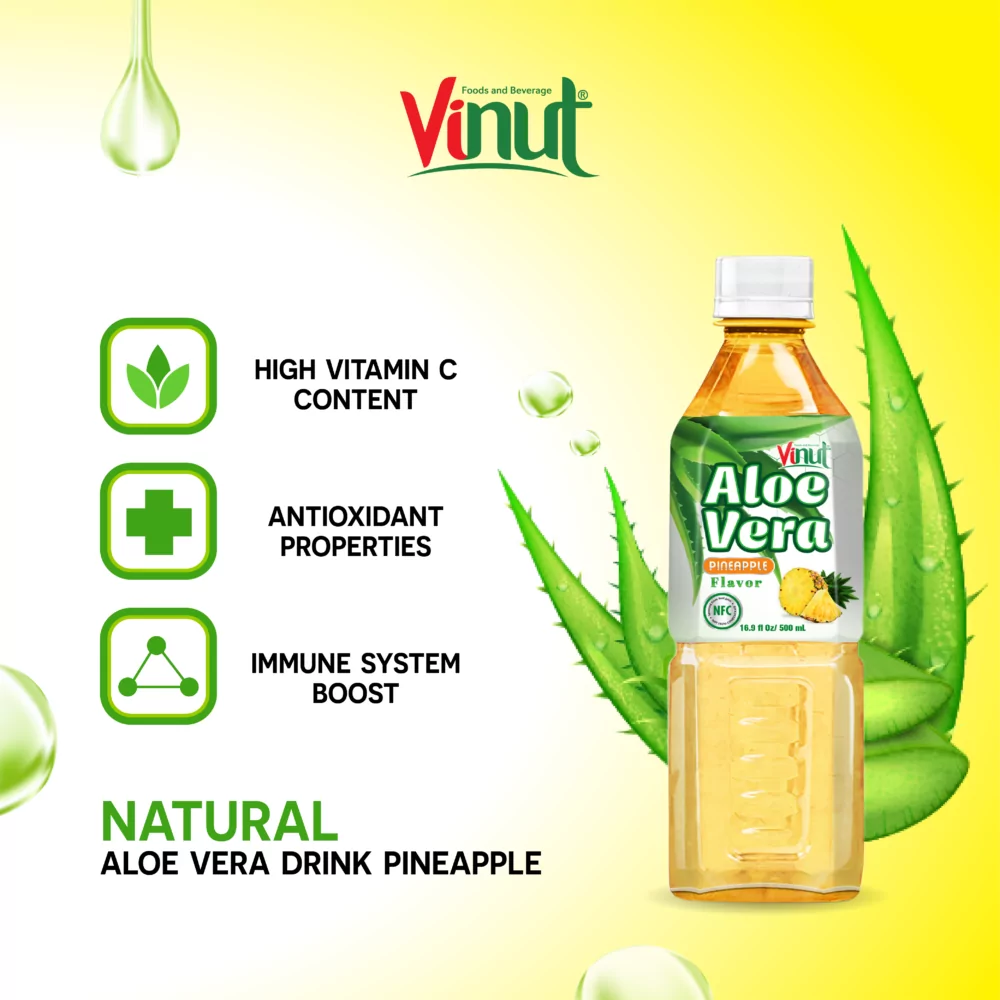 Aloe 500ml Pet Pineapple 02