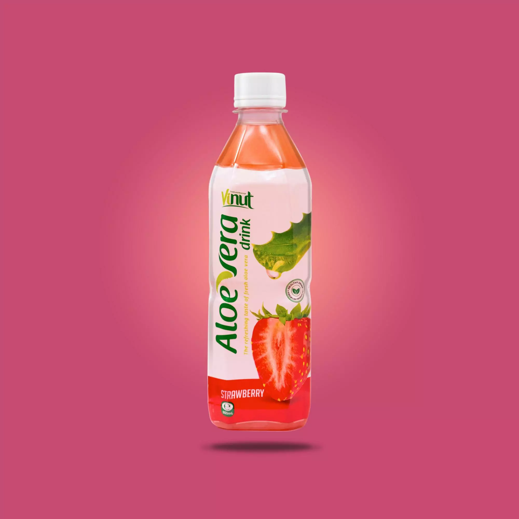 Aloe Vera Drink With Strawberry Flavors 500ml Bottle 2022 mode