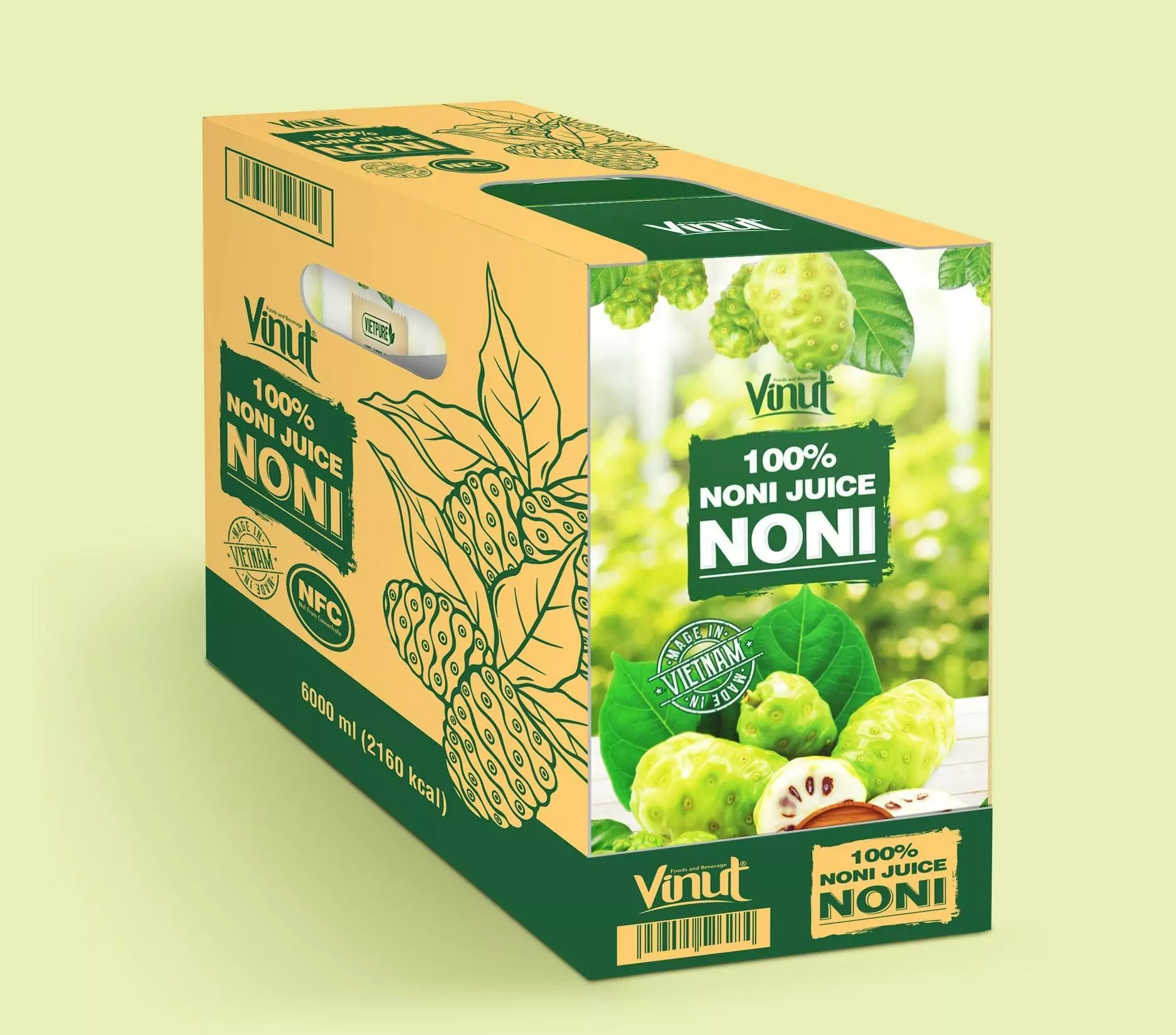 33.8 fl oz VINUT Bottled 100% Noni Juice Drink - Image 2