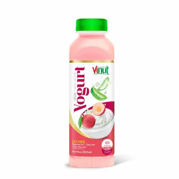 16.9 fl oz Vinut Yogurt Aloe Vera Drink with Lychee Dairy free