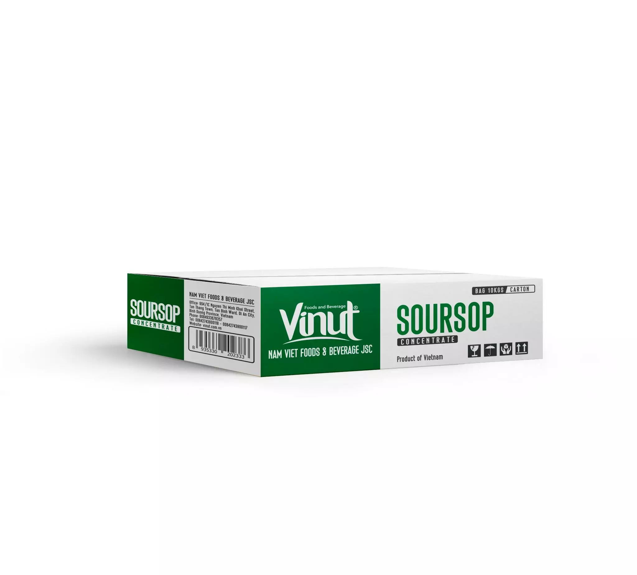 Carton-soursop-concentrate-10kg.jpg 10Kg VINUT Soursop Juice Concentrate - Image 2